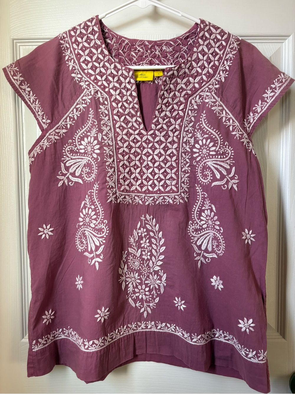Roller Rabbit 100% Cotton Embroidered Top